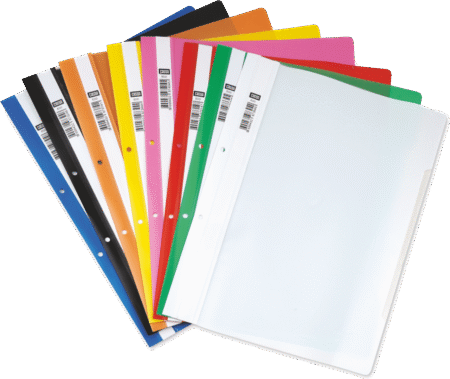 B/R-FOSKA PVC FLAT FILE(REPORT COVER) A4 Eco YELLOW BR900CC