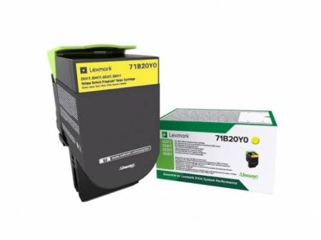LEXMARK TONER 71B20Y0 YELLOW FOR CS317/417/517