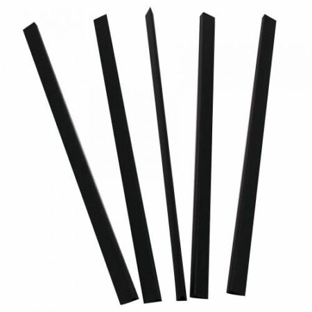 DURABLE BINDING/FIXING BARS FOR60P. BLACK EACH