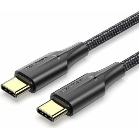 VENTION USB-C to USB-C BRAIDED Cable 60W 3M BLACK(TAUBI)