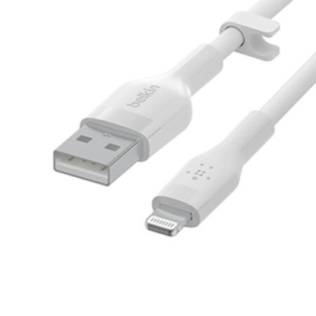 BOOST CHARGE™ USB-A to LTG_silicone, 1M, White
