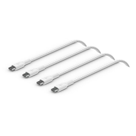 USB-C to USB-C Cable_Braided, 2M, White, 2pack