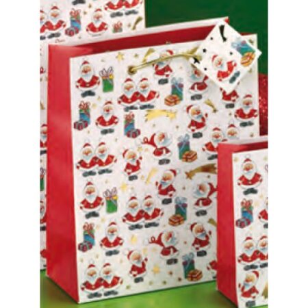 Luxury Gift Bags SantClaus 23x18x10 cm