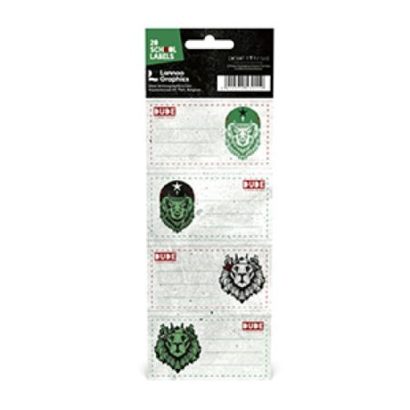 Enfant Terrible Da Dude SCHOOL LABELS, SET OF 2024X1X8
