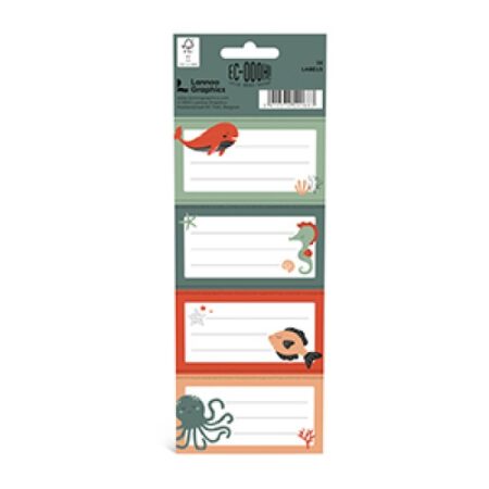 Ec-oooh! Animals School labels FSC 1x240x85