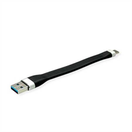 ROLINE USB3.2 Gen1 Cable, A - C, M/M, black, 11cm