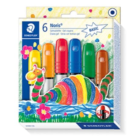 Noris Club gel crayons basic colours box 6 pcs.