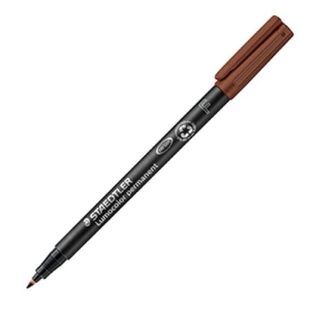 LUMOCOLOR OHP PEN PERM. BROWN