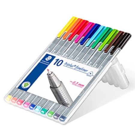 TRIPLUS FINELINER SET OF 10