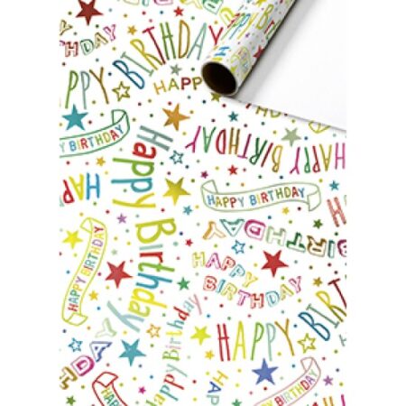 Gift wrap paper 70x150cm Alexandra wh