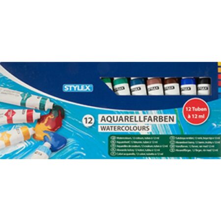 Aquarellpaint, 12 tubes 12 ml
